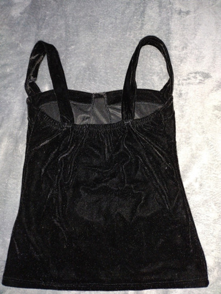 Musculosa De Terciopelo Negro 1