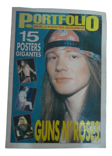 Revista Portfolio Numero 11 Guns N Roses Contiene 15 Posters 0
