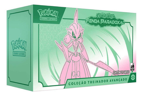 Cartas Pokémon Box Elite Fenda Paradoxal Lua Estrondo Copag 0