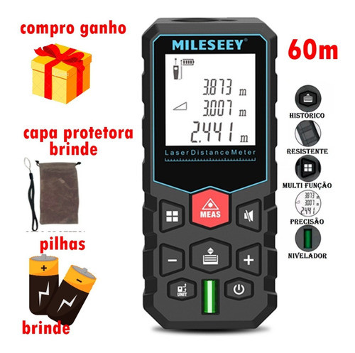 Trena Lazer Digital De Alta Precisão Profissional X5 60m 1