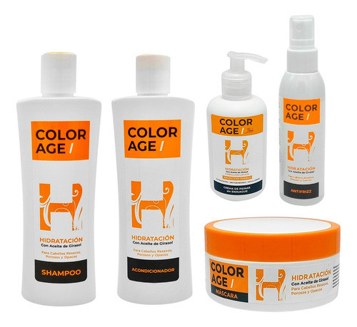 Color Age Kit Completo Hidratante Cabello Secos Porosos 0