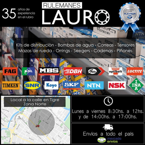 Ruleman Compresor Aire Acondicionado 35x55x22 1