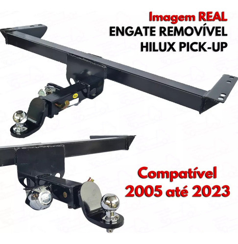 Engate Removivel Toyota Hilux 2005 A 2024 1500kg + Rabicho 1
