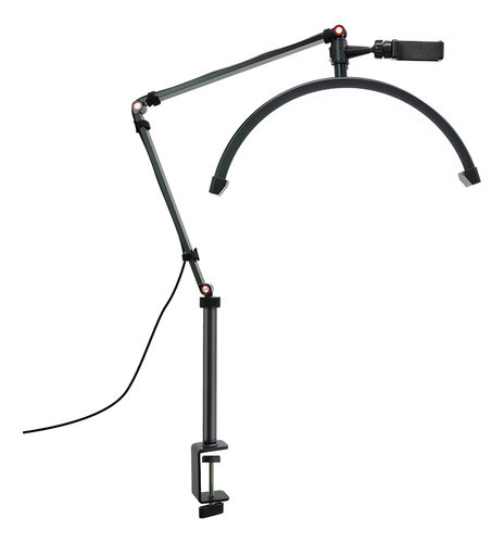 Luminária Mesa Led Arco Estética Nail C/ Suporte P/celular 1