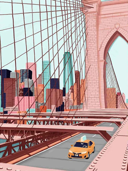 Pintura Por Diamantes Poster 5d - Puente De Brooklyn 30x4... 0