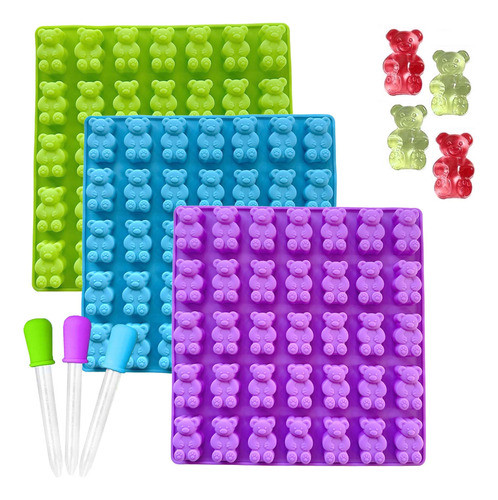 Moldes De Gominola De Silicona Gruesos Y Grandes Para Comest 0
