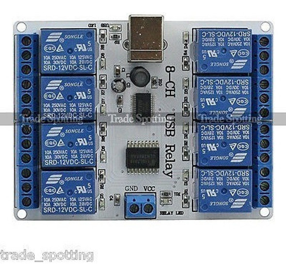 Sainsmart 8-ch 12 V Usb Relé Tablero Módulo Controlador Ardu 1