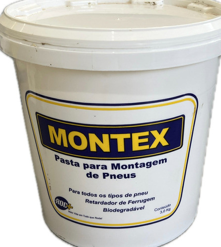 Montex Lubrificante Borracha Pneus (unit. Balde 3kg) 0