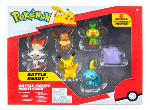 Battle Figure Pack X6 Pokemon 2469 Jazwares - Scorbunny 0