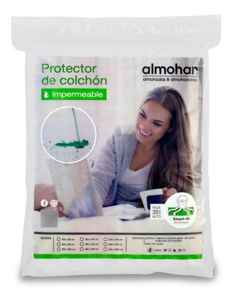 Cubrecolchon Protec. Impermeable Toalla/pvc 140x190 2 Plazas 0