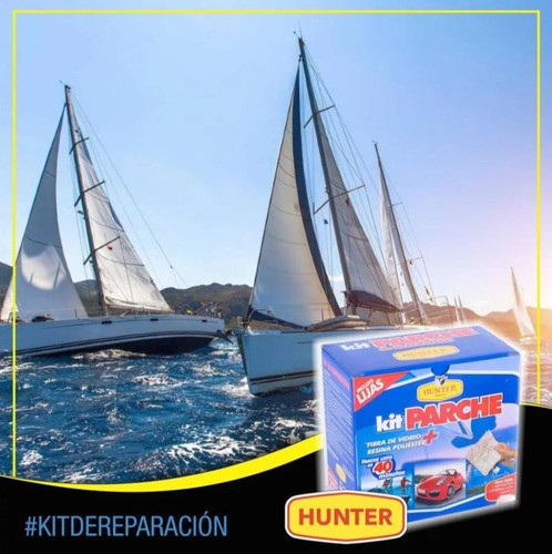 Kit Fibra De Vidrio Parche 1000gr Resina+pincel+lijas+guante 1