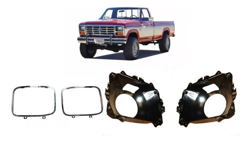 Kit Cascos Retenes Optica P/ Ford F-100 82 83 84 85 86 87 0
