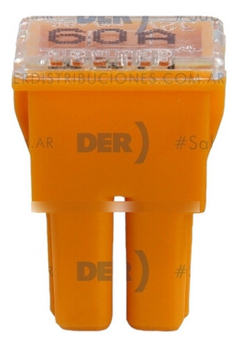 Fusible Ficha Auto Pal Muela Hembra Universal 60 Amp. 14mm 0