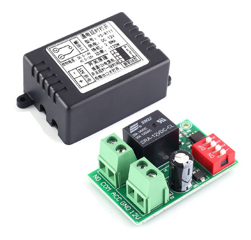 Modulo Auto Power On Delay Timer Relé 1-60 Segundos 12v 0