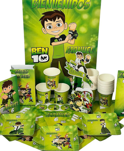 Cotillón Infantil Personalizado X 15 Ben 10 0
