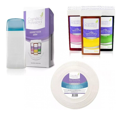 Depiladora Roll On + Kit Bandas X50 + 24 Cera Descartable 0