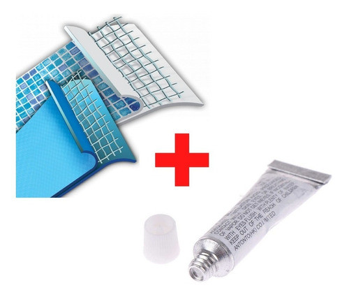 Parche Piscina Lona Sin Desagotar 50x60 + Pegamento - Unico 1