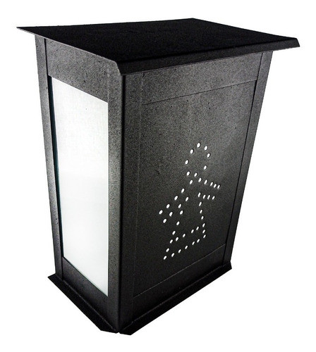 Luz Indicador/señalizador Baño De Mujeres Color Negro 0