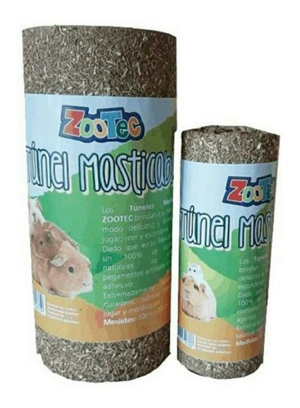 Tunel Grande Masticable De Alfalfa Roedores Hamsters 0