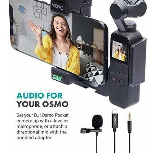 Microfono Corbatero Para Dji Osmo Pocket, Osmo Pocket 2 1