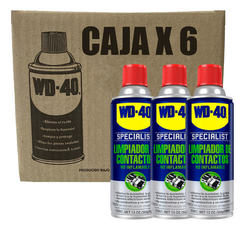 Wd-40 Limpia Contactos Specialist 226g Electronica - Caja X6 0