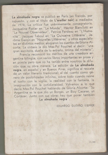 Atipicos Gloria Alcorta La Almohada Negra 1a Edicion 1980 1