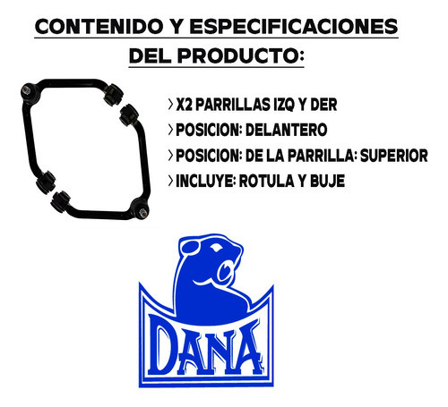 Kit X2 Parrilla Suspensión Ford Ranger 4x2 4x4 Superior 1