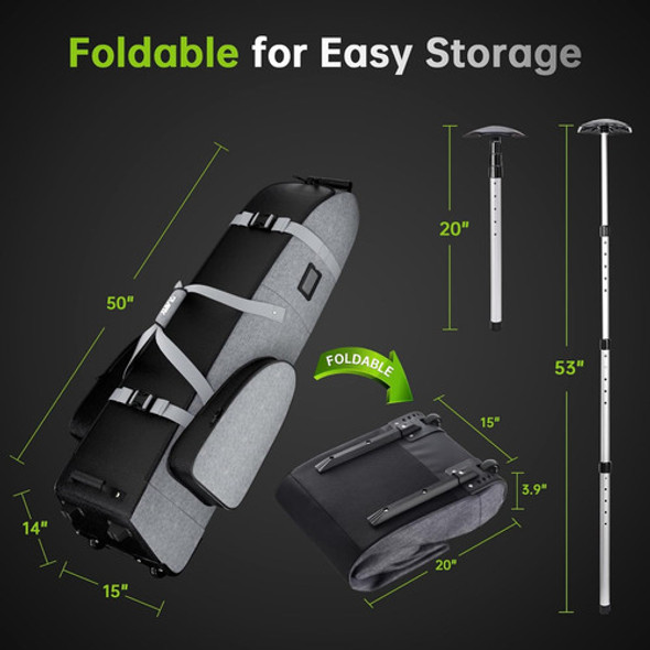 Bolso De Viaje Para Palos De Golf Acolchado Con Ruedas Y Can 1 Bolso De Viaje Para Palos De Golf Acolchado Con Ruedas Y Can 1