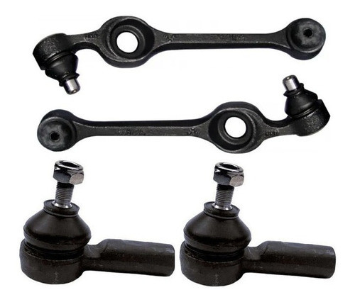 Kit 2 Braço Oscilante Pivô+ 2 Terminal Escort 89 90 91 92 93 1