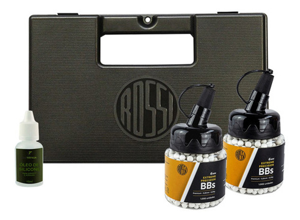 Bolinhas Airsoft 0.20g Barato Rossi + Case Maleta + Silicone 0