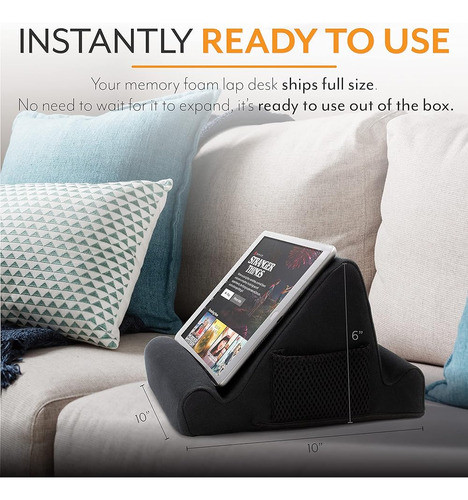 Brookstone, Memory Foam Lap Desk Tablet / iPad / Phone Holde 1