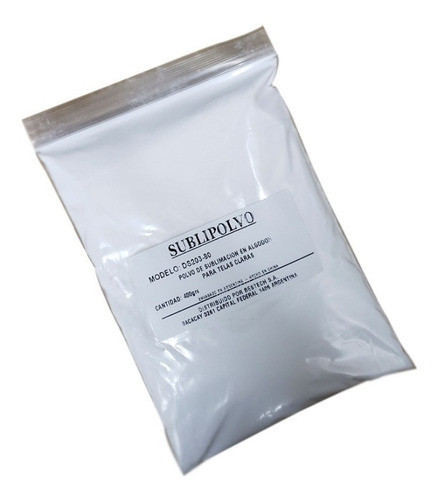 Polvo Para Sublimacion En Algodón Color Claros 400gr Moritzu 0