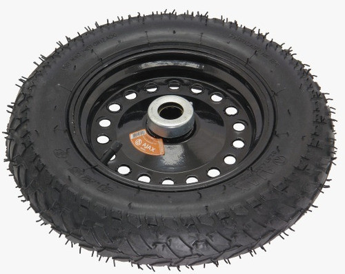 Kit 4 Rodas Aro 8 Pneu + Câmera  C/ Rolamento Para Carriola 1