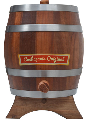 Barril Carote Pipa Madeira Cachaça Cedro Vertical 3 Litros 1
