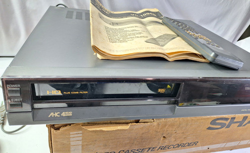 Videocassete Sharp Vc-1094 Não Funciona Na Caixa P/técnico 1