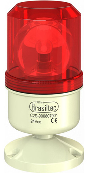 Sinalizador Giratorio Tipo Giroflex Vermelho 24vcc 0