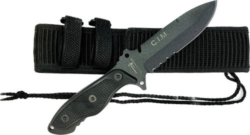 Cuchillo Tactico Yarara Cim Largo Hoja 12cm Acero Carbono 0