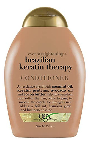Condicionador Ogx Ever Straightening Brazilian Keratin 385ml 0
