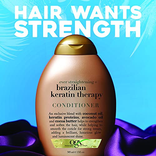 Condicionador Ogx Ever Straightening Brazilian Keratin 385ml 1