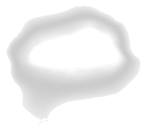 Solo Cojín De Ratón Blanco En Blanco 0