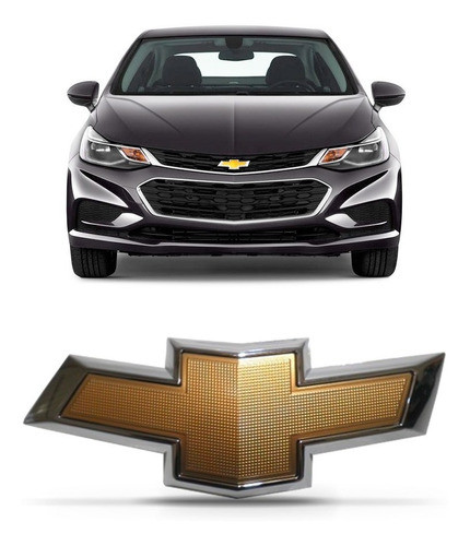 Emblema Grade Dianteira Cruze Hatch 2017 2018 Dourado 0