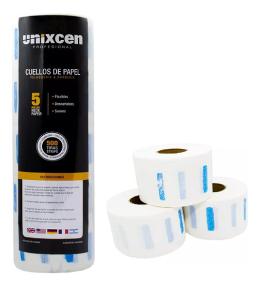 6 Packs Papel Para Cuello Pack Peluquería Barbería Unixcen 1