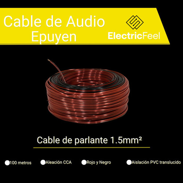 Cable De Audio Parlante Bafle Epuyen 2x1.5mm 15 Metros 1