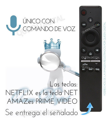Control Remoto Bn59-01310 Para Samsung Con Función Micrófono 1