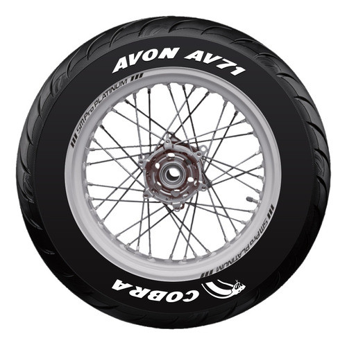 Adesivo De Pneu - Avon 71 + Cobra + Logo 0