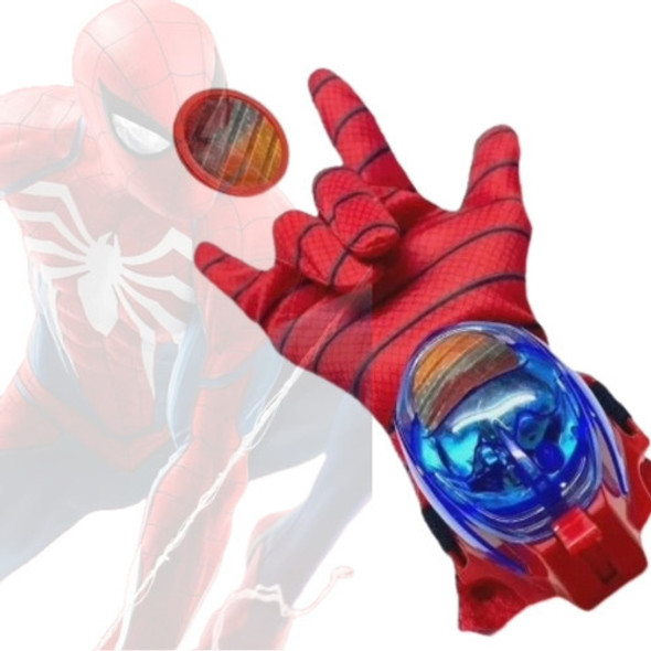 Brinquedo Luva Homem Aranha Lança Disco Teia Spider Man Luz 1