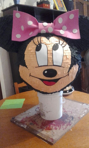 Piñata Cabeza Minnie Mikey 0
