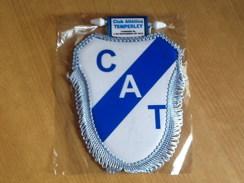 Temperley Banderín Pvc Acolchado Escudo Cumple Torta 1
