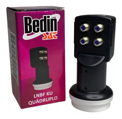 Lnb Quádruplo Ku, 4 Saídas, Hd,  - 0.7db Ruído 0