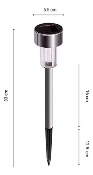 Pincho Farol Foco Solar Estaca De Jardín Led -calidad Unilux 1